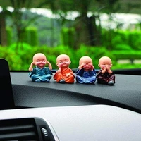 Homeoculture set of 4 laughing buddha [Polyresin] - 0.5